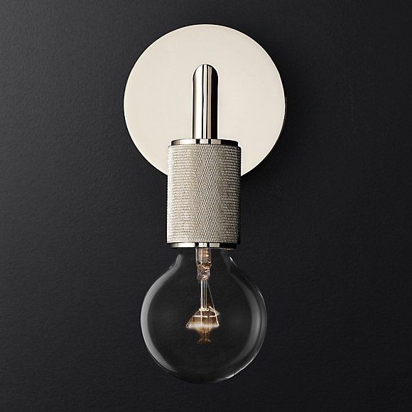 Бра Rh Utilitaire Single Sconce Silver 123286-22 44.553