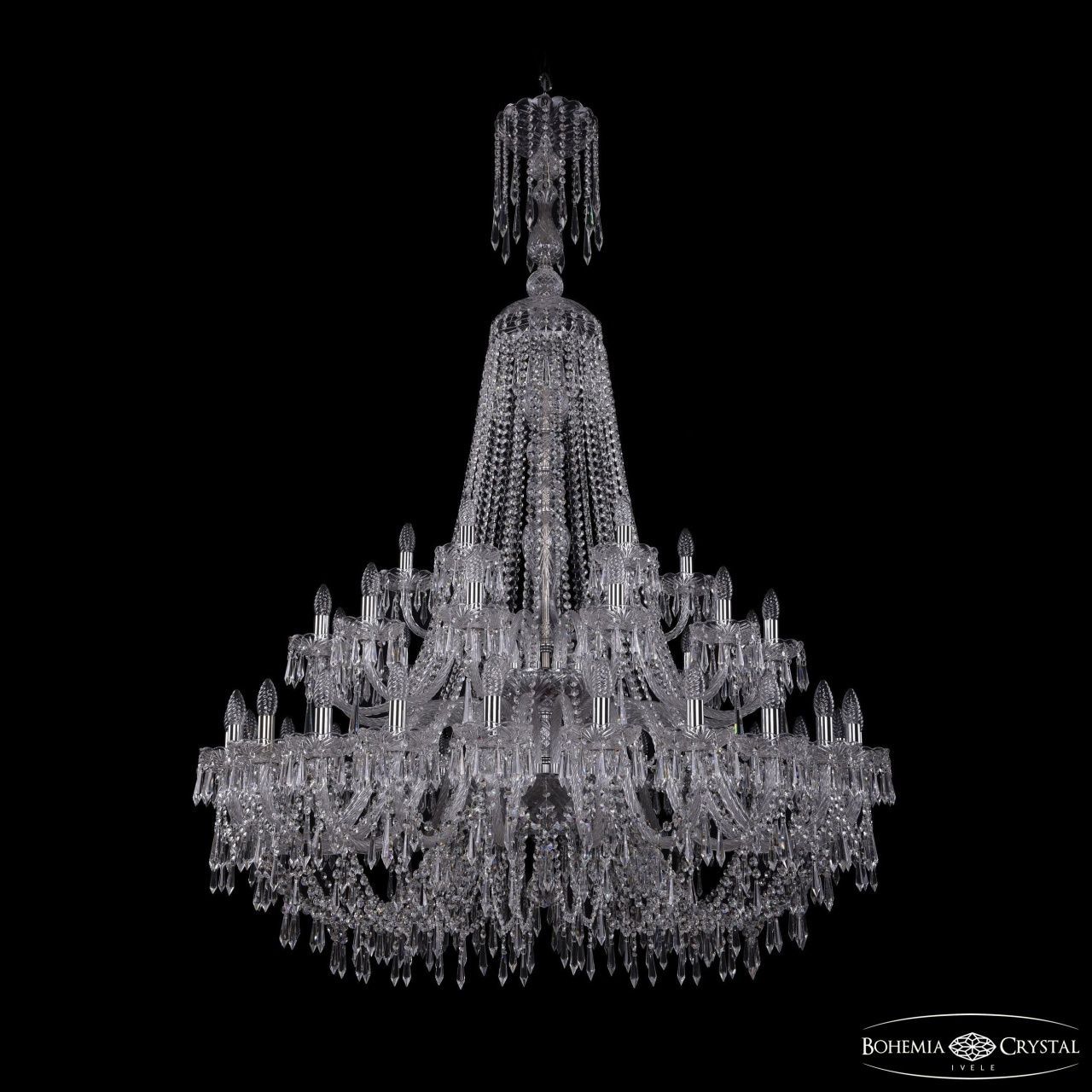 Люстра Bohemia Ivele Crystal 1403/24+12+6/460/XL-177/2d Ni