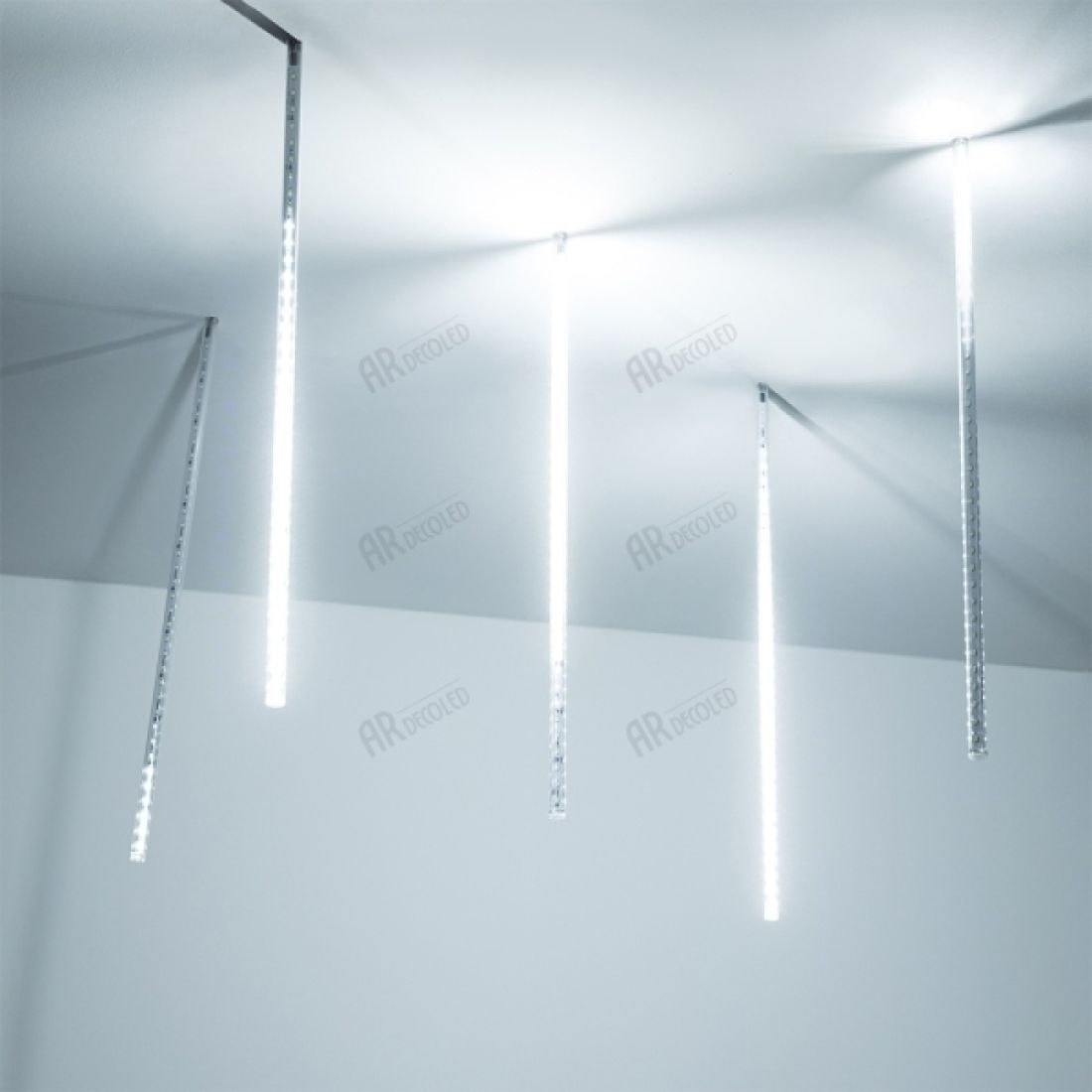 Светодиодная гирлянда ARD-ICEFALL-CLASSIC-D12-500-5PCS-CLEAR-72LED-LIVE WHITE (230V, 6W) (Ardecoled,