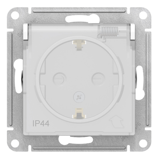 Розетка IP44 Systeme Electric ATLASDESIGN скрытый монтаж белый ATN440146
