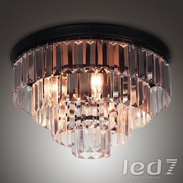 _Светильник Loft Industry 1920s Top Odeon Glass Fringe Chandelier