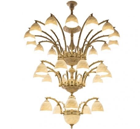 Люстра Bohemia Ivele Crystal 72111P/5+10+15/420 GW P1 D Angel
