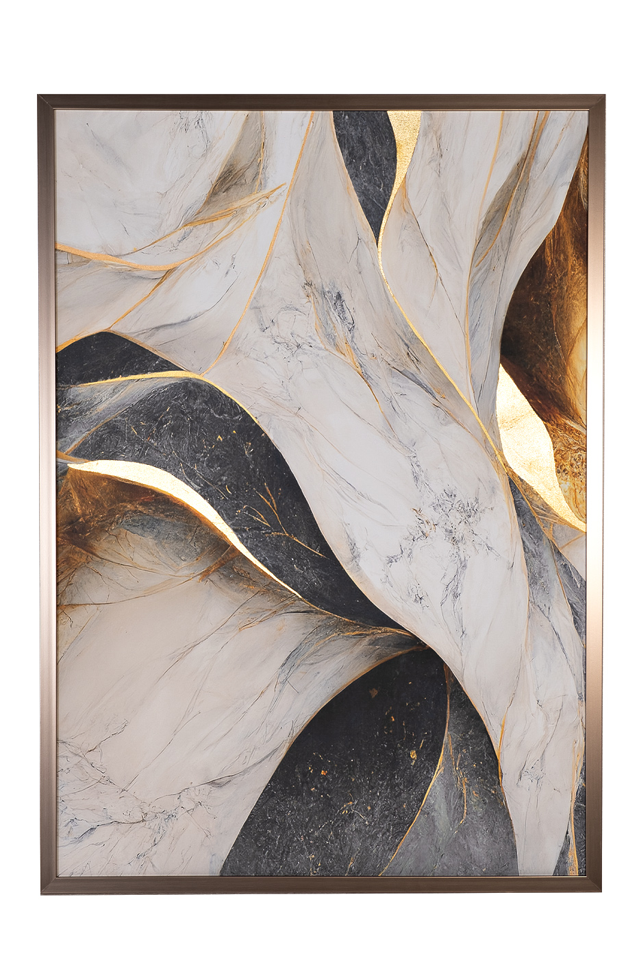 89VOR-GOLD ART  Холст "Золотое искусство" 70*100 см, багет латунь, зол.поталь