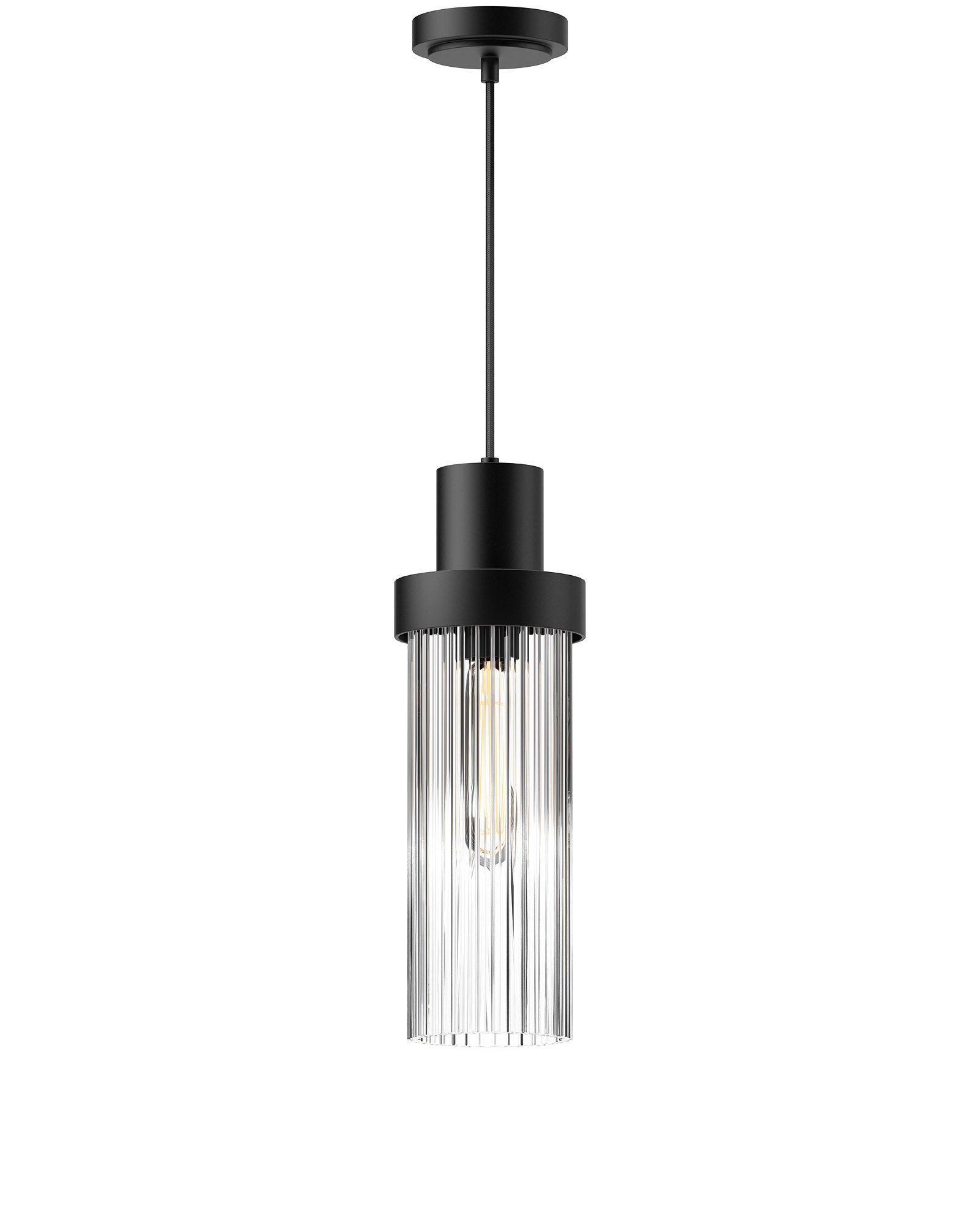 Чёрный подвесной светильник "Сонома" LouvreHome JJ11096-1DC