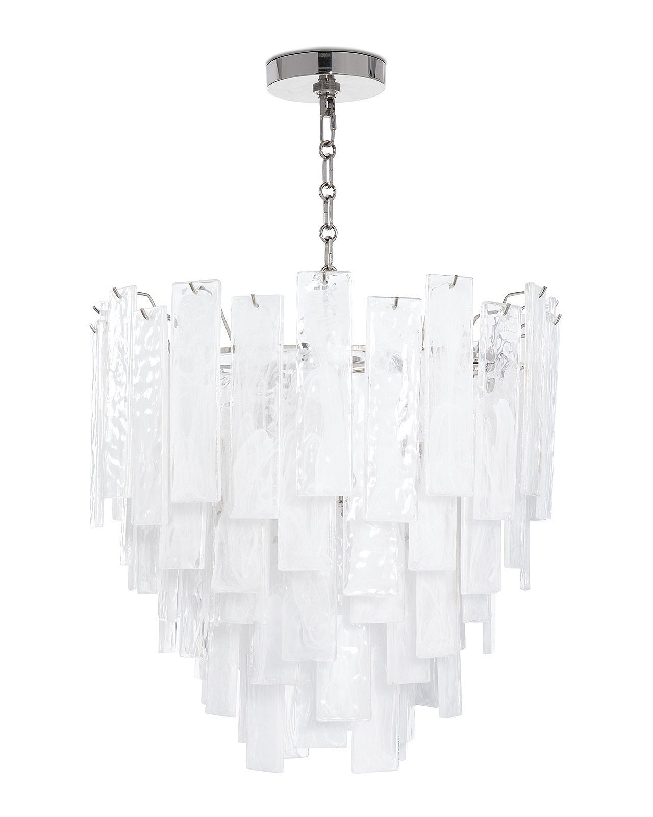 Серебряная люстра "Рейнар" LouvreHome JJ10211-8D polished nickel