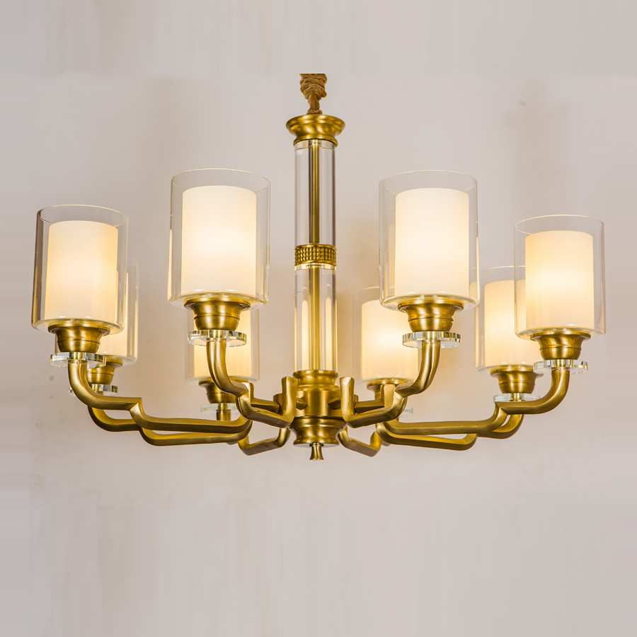 Люстра подвесная Elvan LU-66062/8-Е27-Br