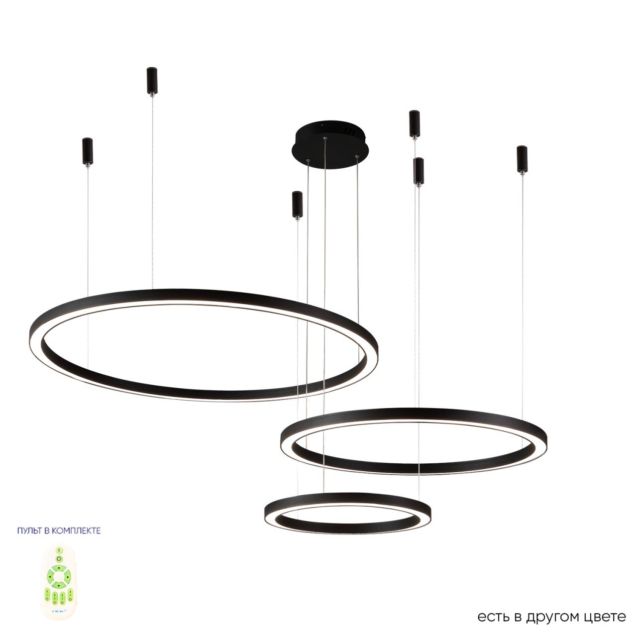 Люстра Crystal Lux FORTUNA SP158W LED D400+600+800 BLACK