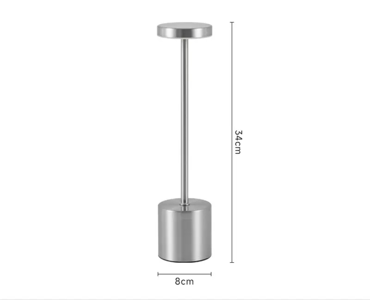 Автономная настольная лампа Амазон Хоум Lounge Light Chrome AMG007640