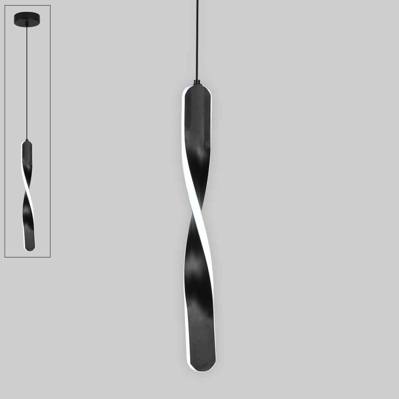Светодиодный светильник подвес 24W, чёрный, LED Natali Kovaltseva LED LAMPS 81419