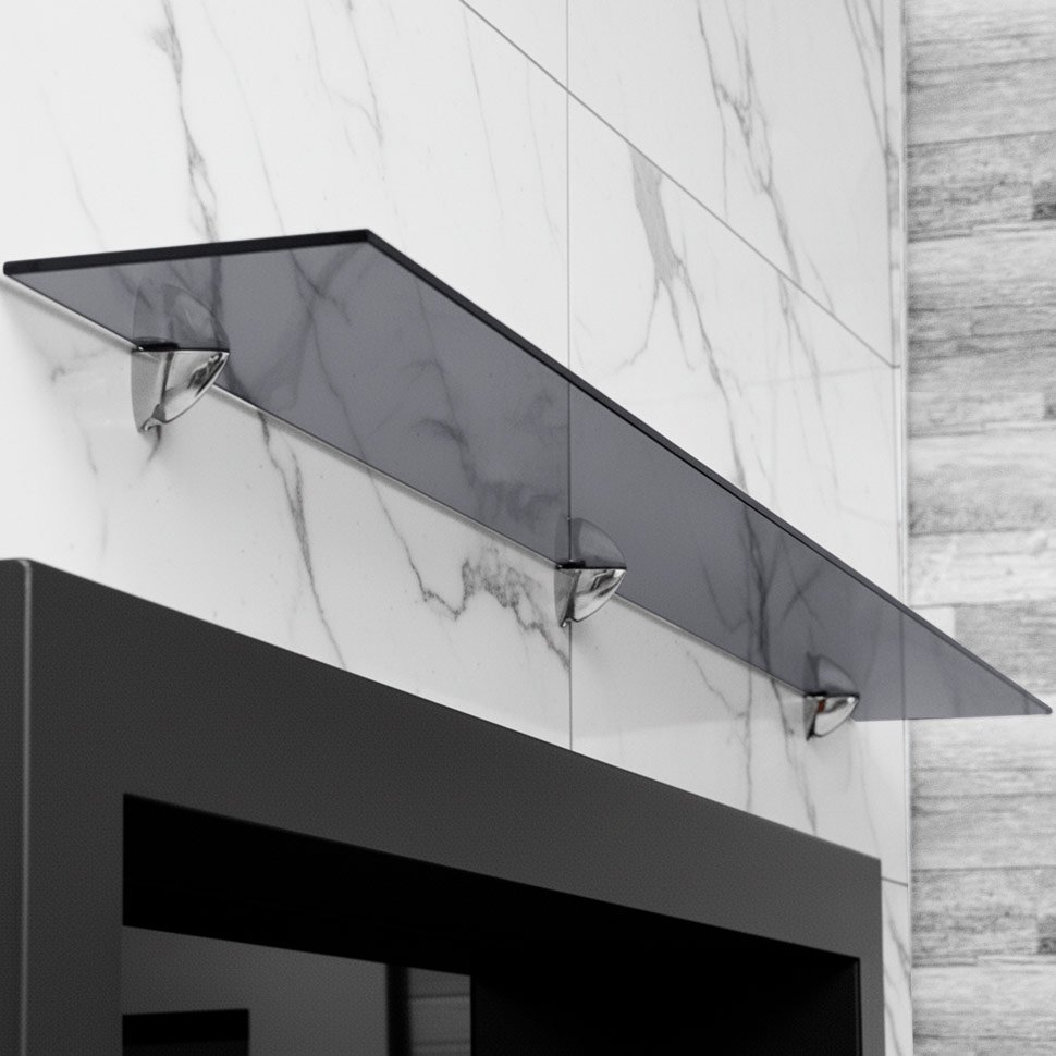 Стеклянная полка для биокамина Gray  1300 AK-POL-GLASS-1300/GRAY