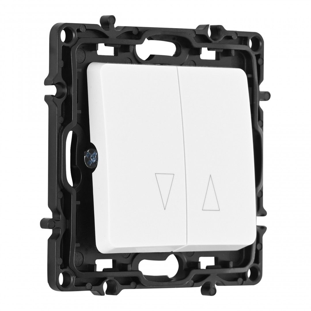 Выключатель жалюзи, 10A 250V 217.38-2.white Arte Milano