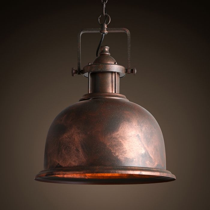 Люстра Old Copper Pendant Big Loft Concept 40.399.WD.BL.T1B