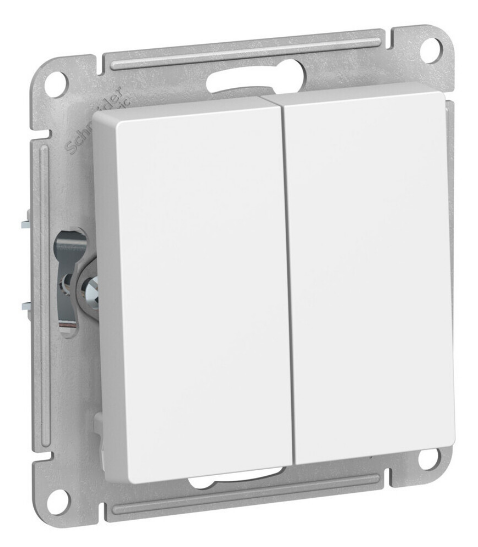Выключатель 2-клавишный Schneider Electric ATLASDESIGN ATN001351