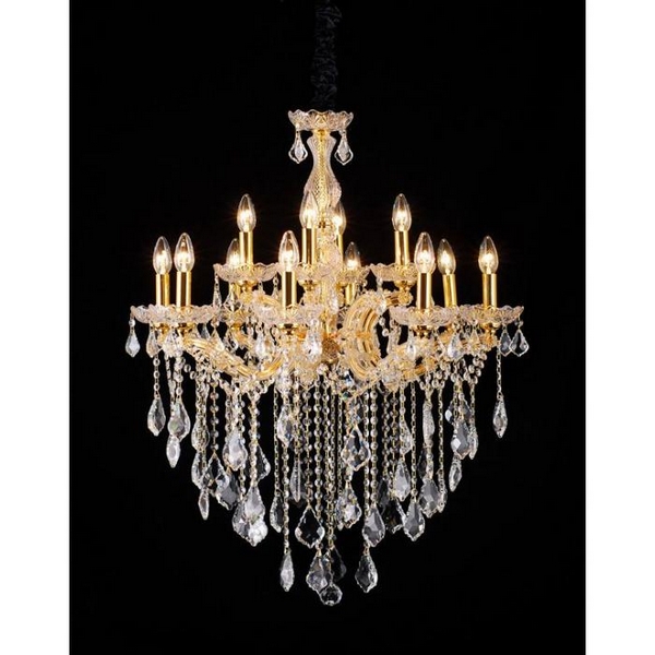 Люстра подвесная Natali Kovaltseva Potenza Potenza 10652/12C GOLD, CLEAR