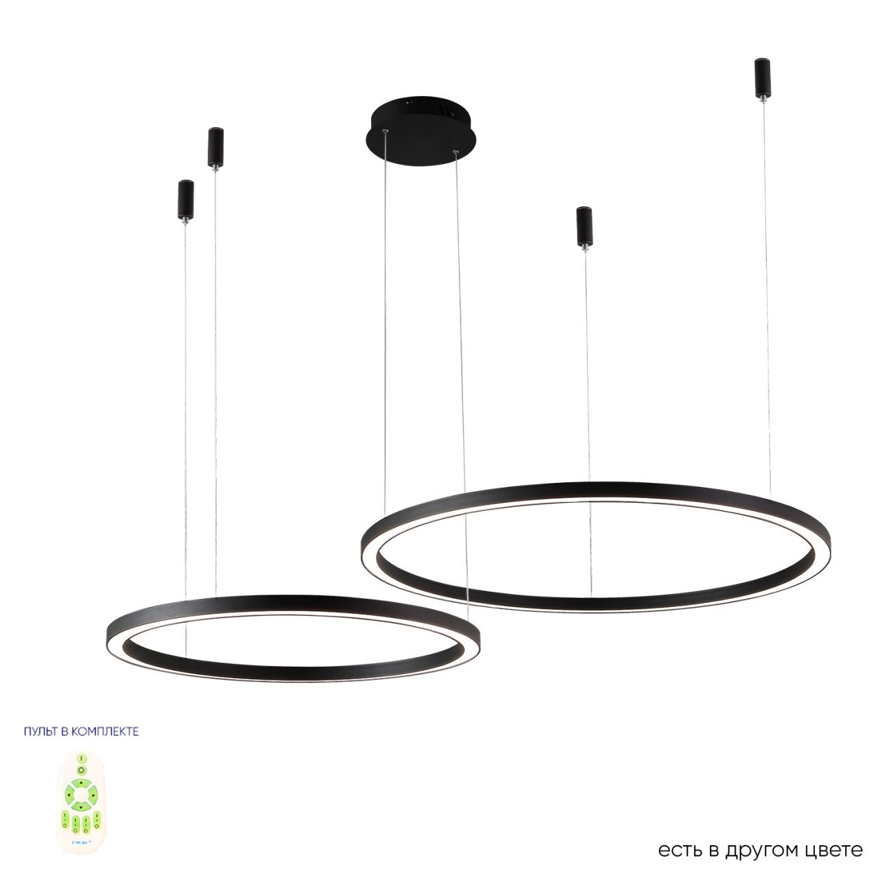 Люстра Crystal Lux FORTUNA SP123W LED D600+800 BLACK