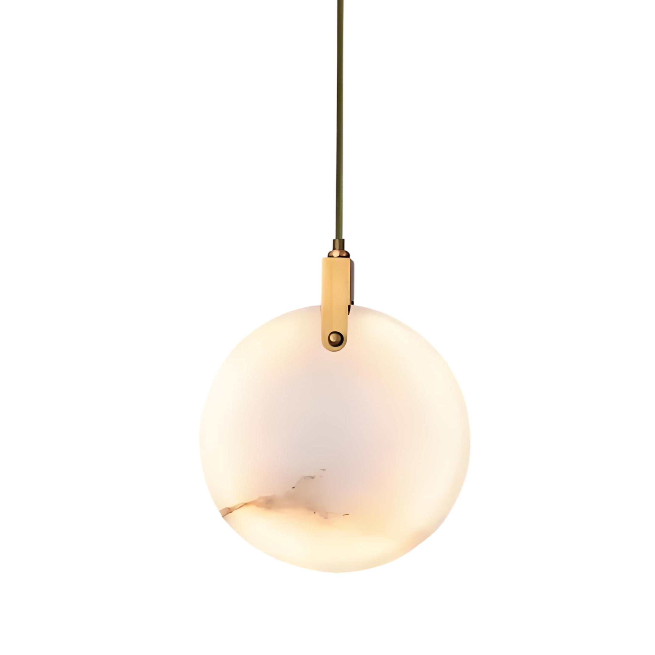 Подвесной светильник 11391P 25cm Brass / White Alabaster Delight Collection