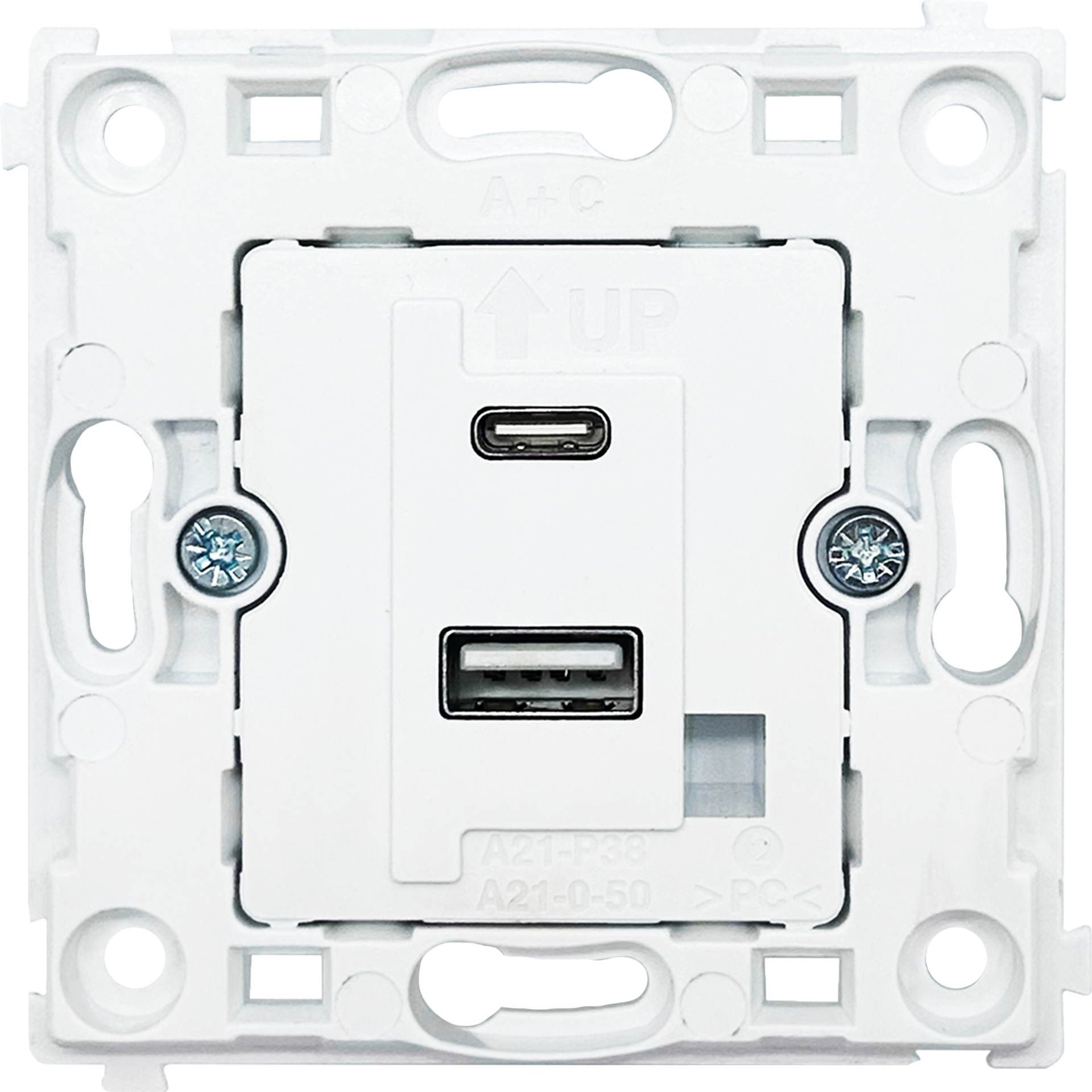USB зарядное устройство Donel DC 5-12V 1.67-3A макс.20W типа A+С серия DA DA20400