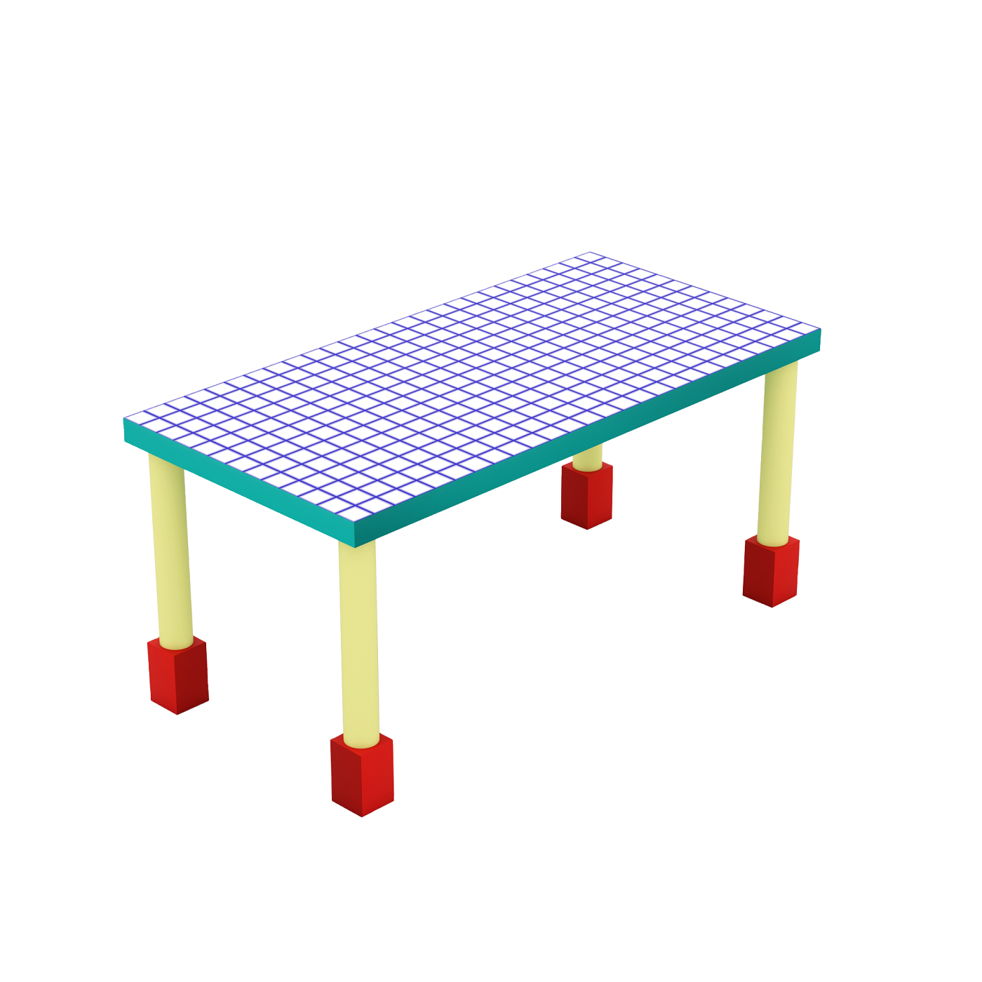 Обеденный стол Supertable Blue Grid Seletti 16518