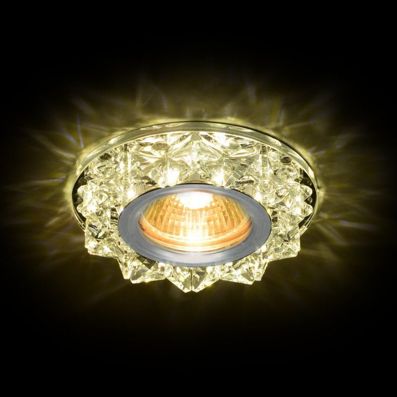 Светильник MR16+LED встраиваемый AL/CLEAR 35Вт+LED 3Вт IMEX IL.0026.0503