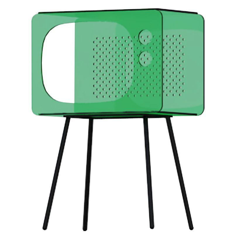 Зеленая тумбочка в виде телевизора из акрила Green Acrylic Television Nightstand 19.130-0