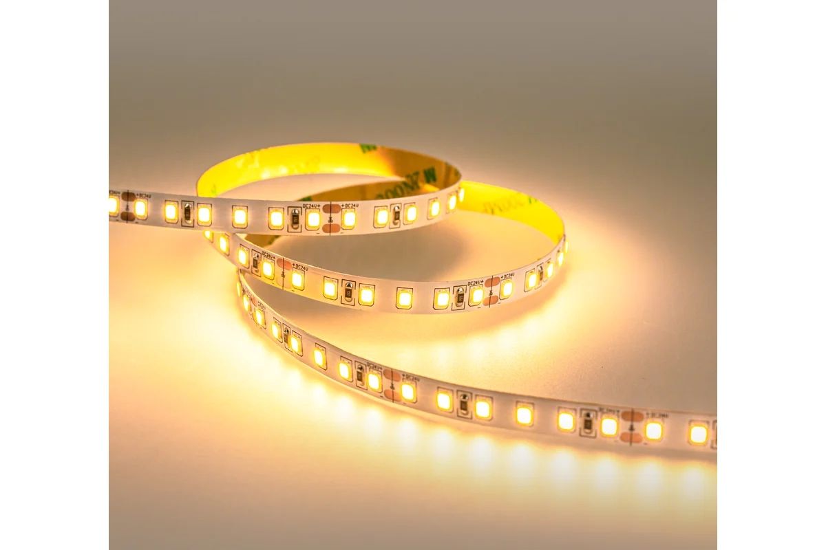 Светодиодная лента ELEGANZ LUX 24V 2835 120 LED 9,6W/M Теплая 3000К, 5м EL-24V-96WW