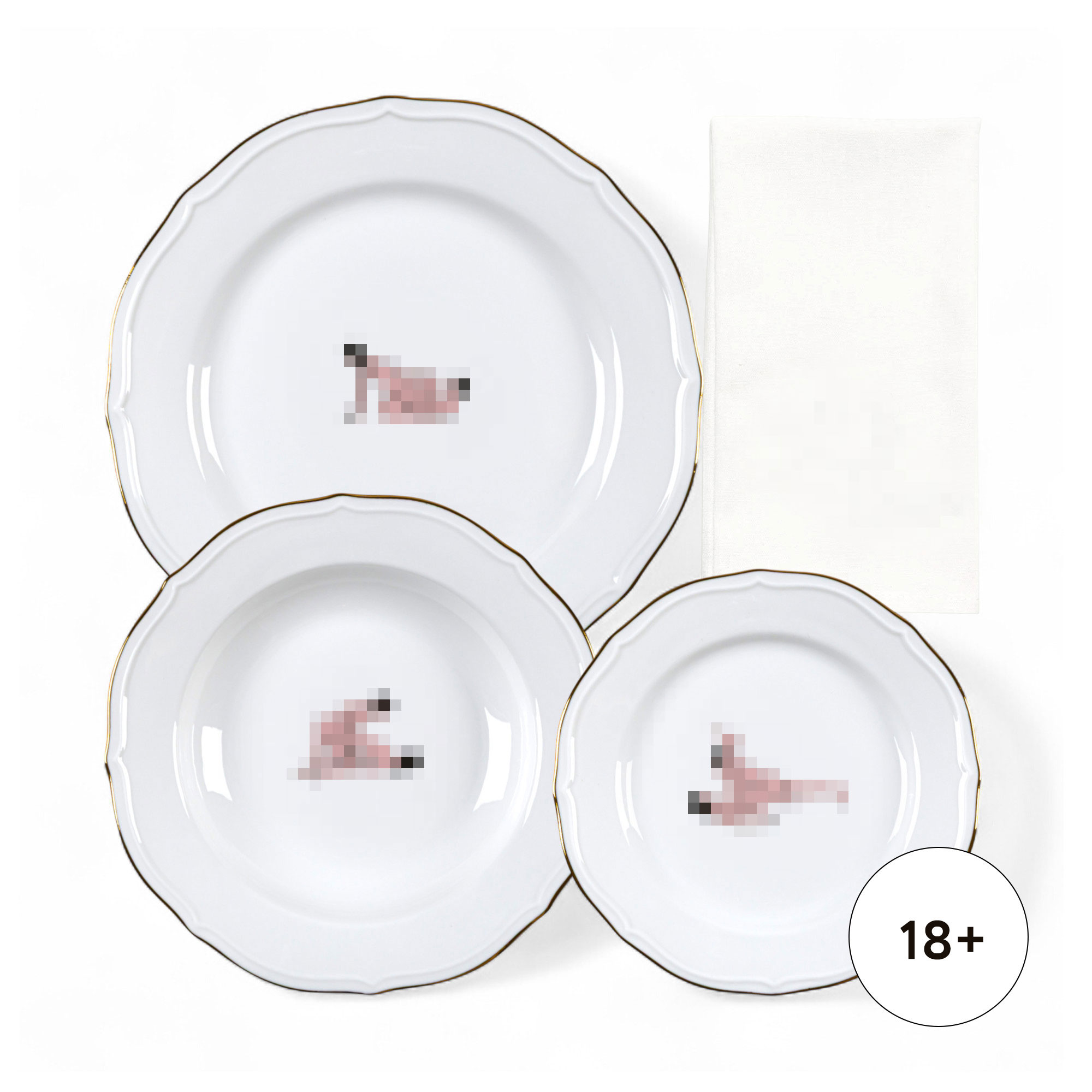 Тарелка Seikantai5271 INCLINED Set of 3 Seletti 09845