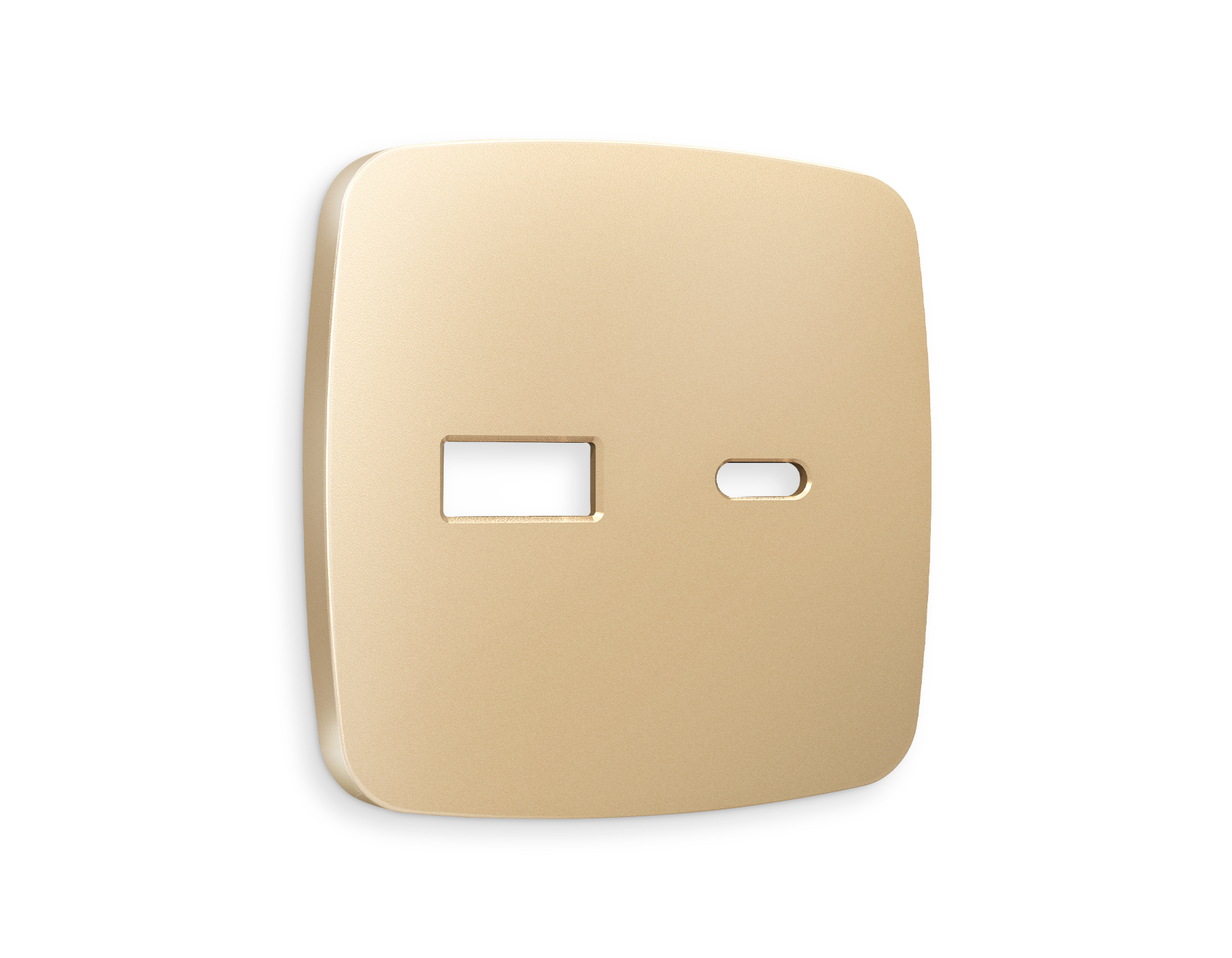 Лицевая панель OMEGA (Шампань) для розетки 2USB тип A+C QUANT OP6110 Ambrella Volt