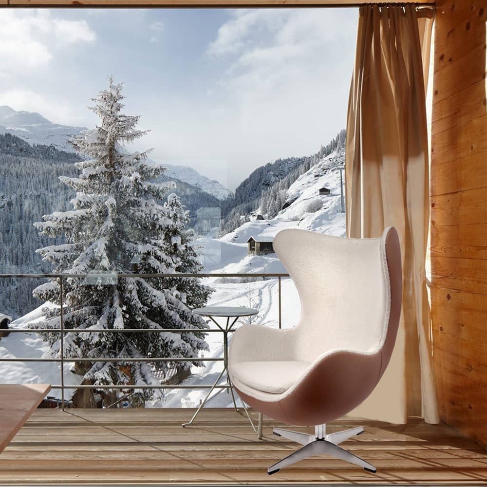 Кресло EGG STYLE CHAIR черный, экокожа BradexHome RF 0696