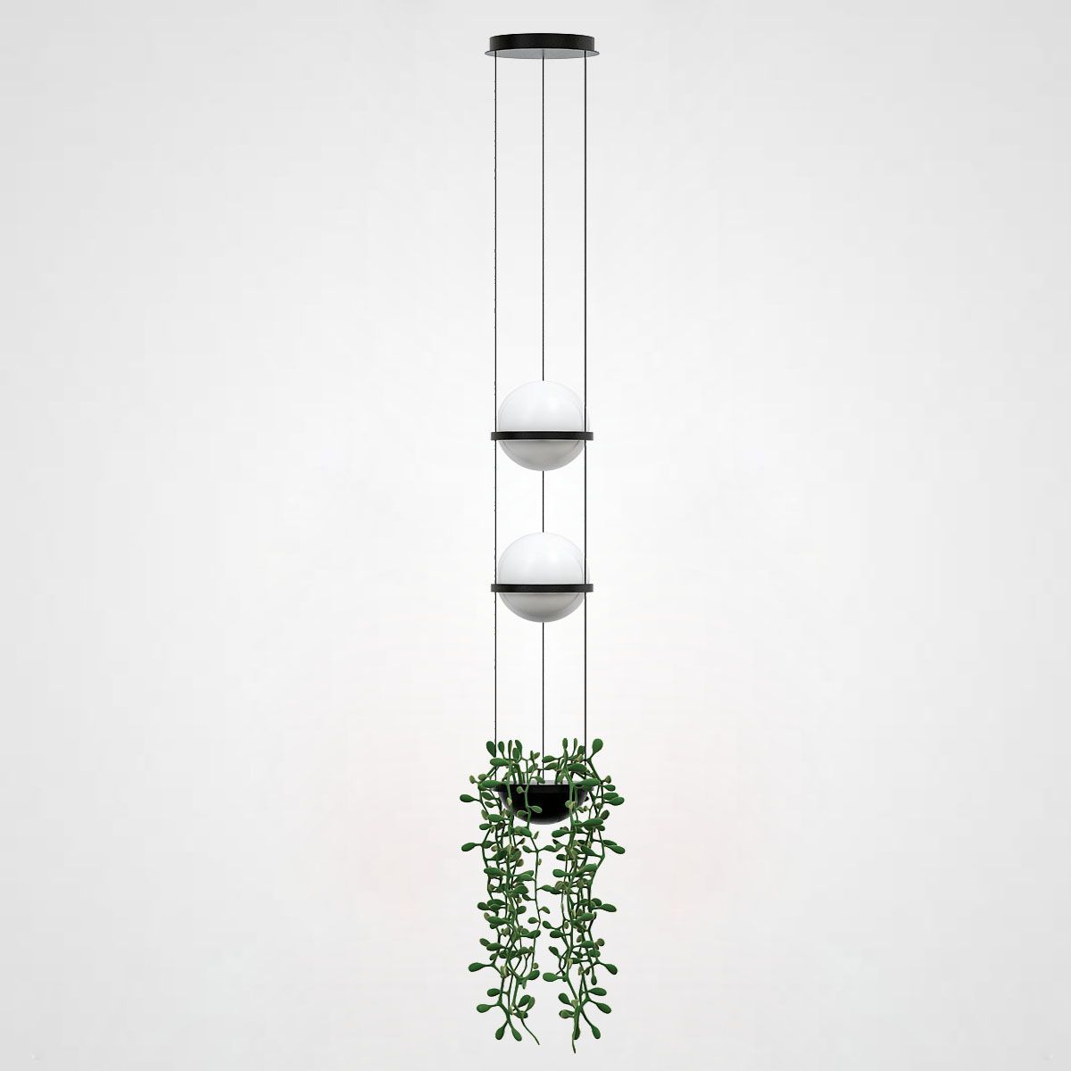 Подвесной светильник Palma Wall Lamp 2 Шара + 1 Вазон Imperium Loft 168491-22