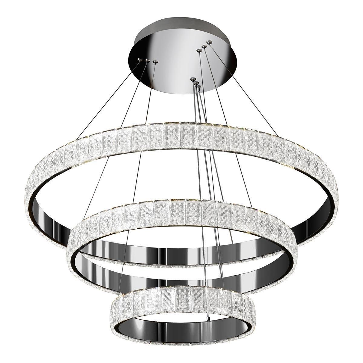 Подвесной светильник iLedex Crystal ice MD7212-90A Хром
