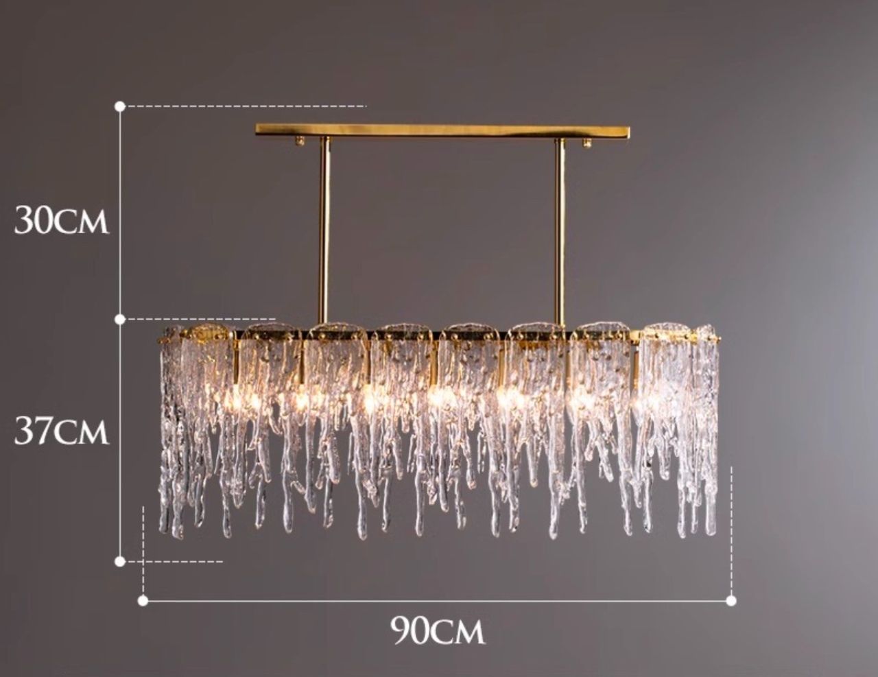 Люстра A|H Cold Heart Line Gold Chandelier L90 AMG007381