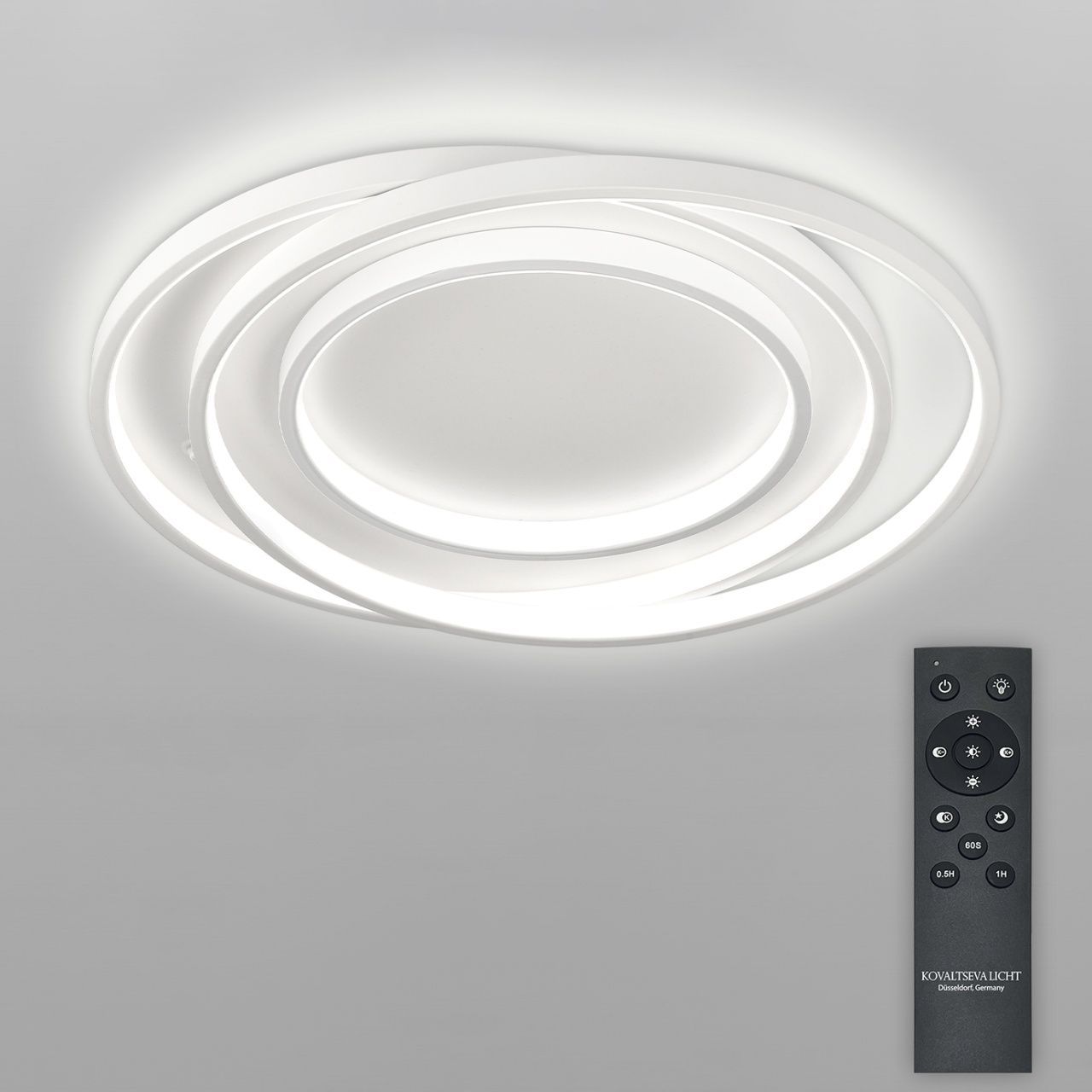 Светодиодный светильник люстра с пультом ДУ 140W, белый Natali Kovaltseva INNOVATION STYLE 83171