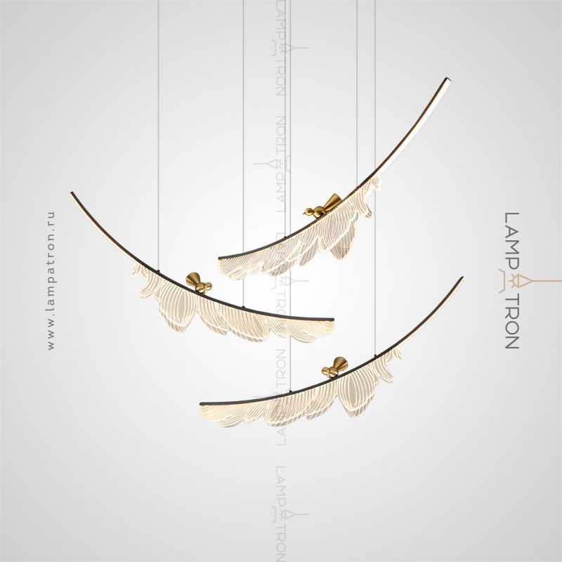 Комбинация подвесных светильников COLIBRI COMBO 3 лампы Lampatron f-colibri-combo-3