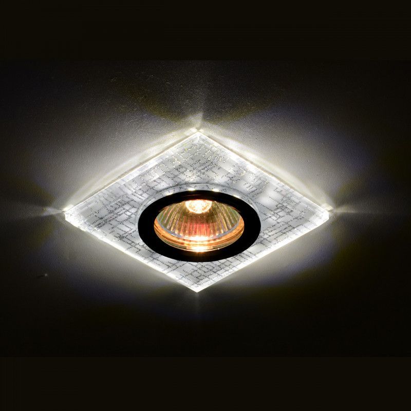 Светильник MR16+LED встраиваемый CH/WH+SILVER 35Вт+LED 3Вт IMEX IL.0026.2315