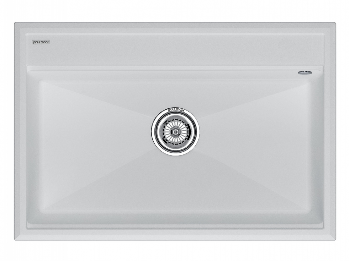 Мойка гранитная STEPIA-750, PM117551-WH , белый, 750х510, Paulmark