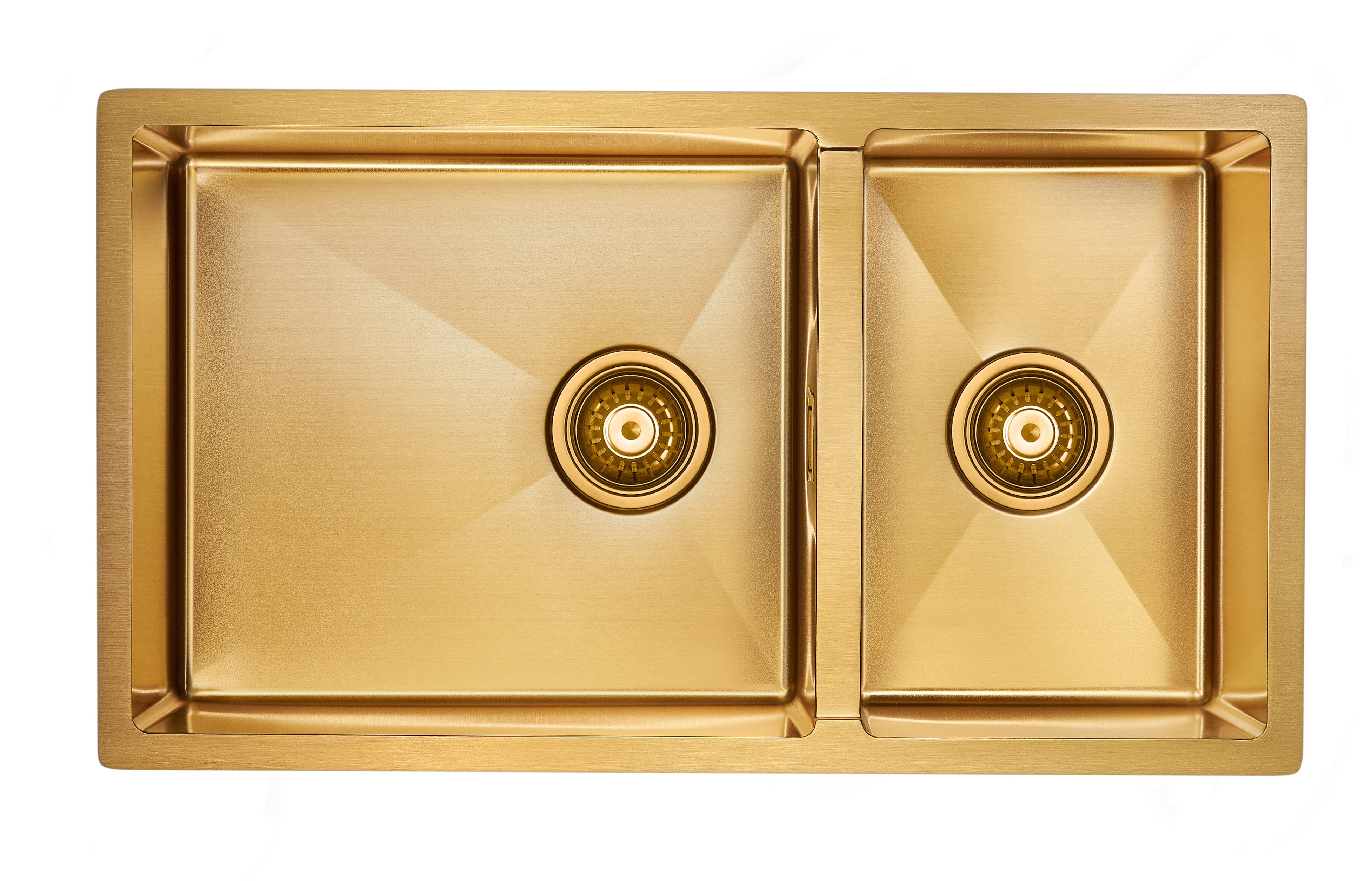 Мойка нерж. сталь AISI304 OSSER, PM527844-BG, брашированное золото, 780х440мм, Paulmark