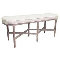 Банкетка Tufted Long Chateau Bench ivory 06.044-1