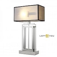 Настольная лампа Table Lamp Arlington Crystal Nickel Incl Grey Shade 105862 105862