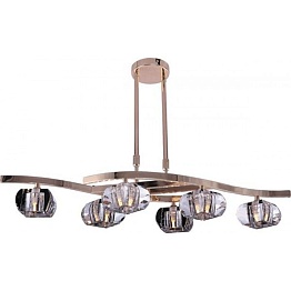 3028-6P Люстра потолочная N-Light, 6 плафонов, золото