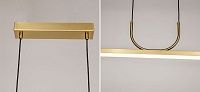 Минималистичная золотая люстра Trumpet tube Loft-Concept 40.6091-3