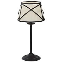 Настольная лампа с абажуром Provence Lampshade Light Brown Table Lamp 43.980-3