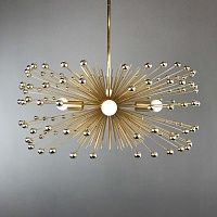 Люстра Gold Beaded Urchin Chandelier Lighting Loft Concept 40.2607