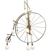 Люстра Large Bicycle Chandelier | Серебро винтаж, 178 cm