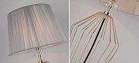 Настольная лампа с абажуром из серых нитей Voile Loft-Concept 43.1166-3