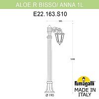 Светильник уличный FUMAGALLI ALOE*R BISSO/ANNA E22.163.000.VXF1R