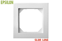 Рамка Одноместная Белая SLIM (Универсальный Монтаж) LIREGUS EPSILON 28-0421