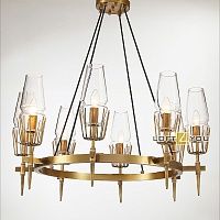 Дизайнерский светильник Fashion Brass Round Chandelier L02835