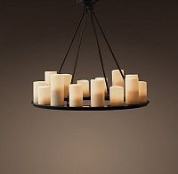 Светильник LED7 Future Lighting Loft Industry - Pillar Candle Round Chandelier
