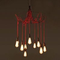 Люстра Blood Wire Chandelier Red 10 Loft Concept 40.1419