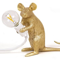 SLT Big Mouse Lamp #2 Gold H21 Настольная Лампа Мышь